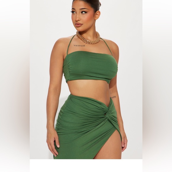 Can't Forget You Skirt Set - Green - Picture 2 of 3